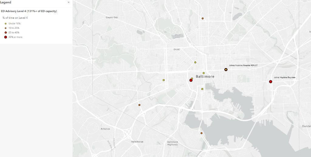 Maryland Emergency Department Crowding
